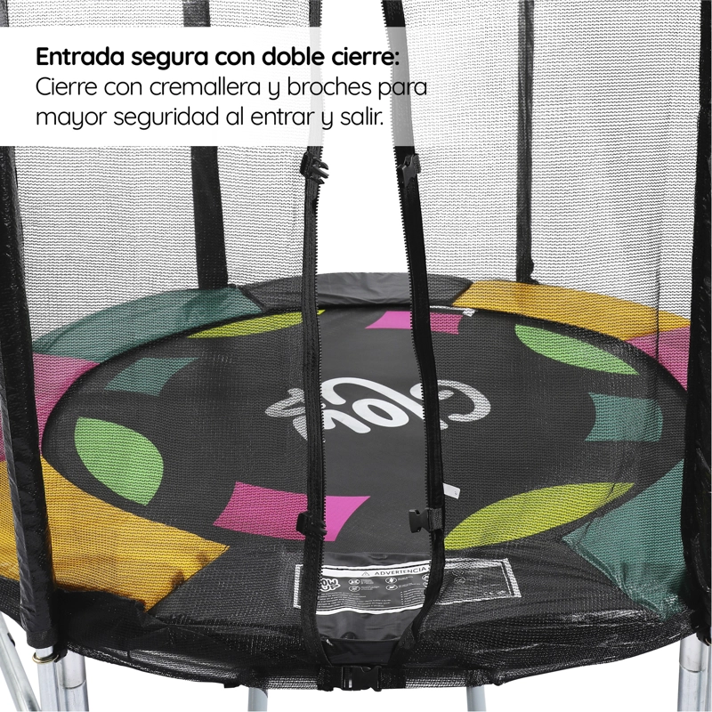 CAMA ELÁSTICA GLOWUP 2,44 MT 8FT EDICIÓN EXCLUSIVA R - 6
