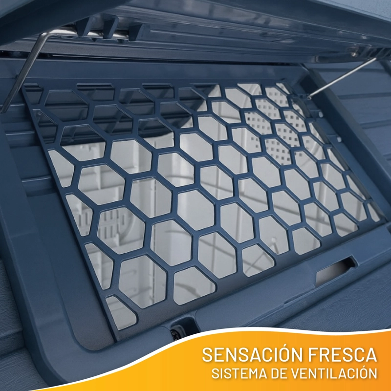 CASA PERROS GATOS PETWOOW 75X59X66 SKYLIGHT GRIS - 4