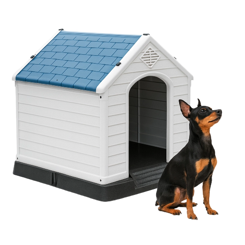 CASA PERROS GATOS PETWOOW 73X66X71 LIL HOUSE GRIS - 1