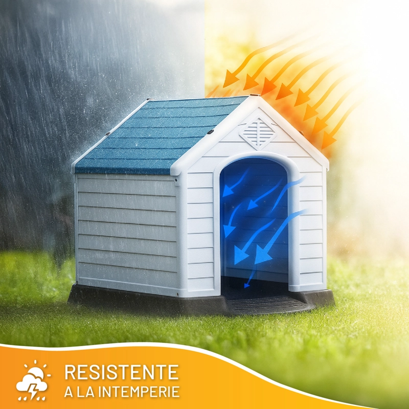 CASA PERROS GATOS PETWOOW 73X66X71 LIL HOUSE GRIS - 5
