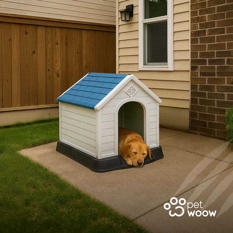 CASA PERROS GATOS PETWOOW 73X66X71 LIL HOUSE GRIS - 8