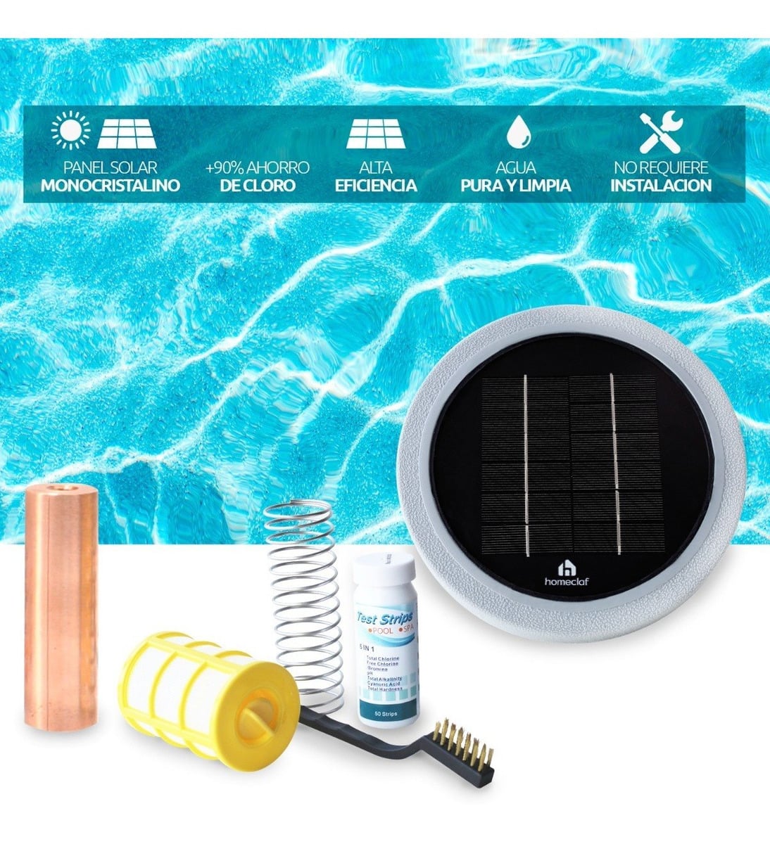 PACK HOMECLAF IONIZADOR PISCINA + REPUESTO IONIZADOR - 4