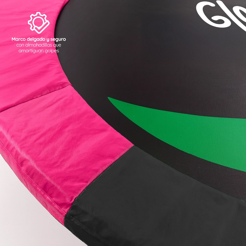 CAMA ELÁSTICA GLOWUP 2,44 MT 8FT EDICIÓN EXCLUSIVA P CON MALLA Y ESCALERA - 10