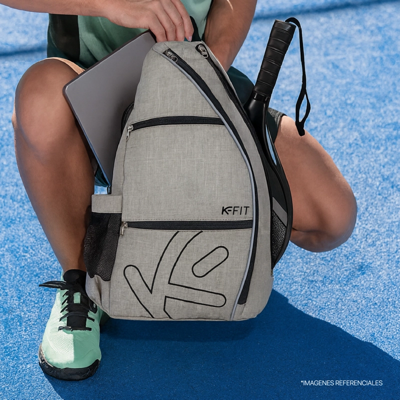 MOCHILA K-FIT R6321 GRIS BOLSO DE PADEL KANU - 10