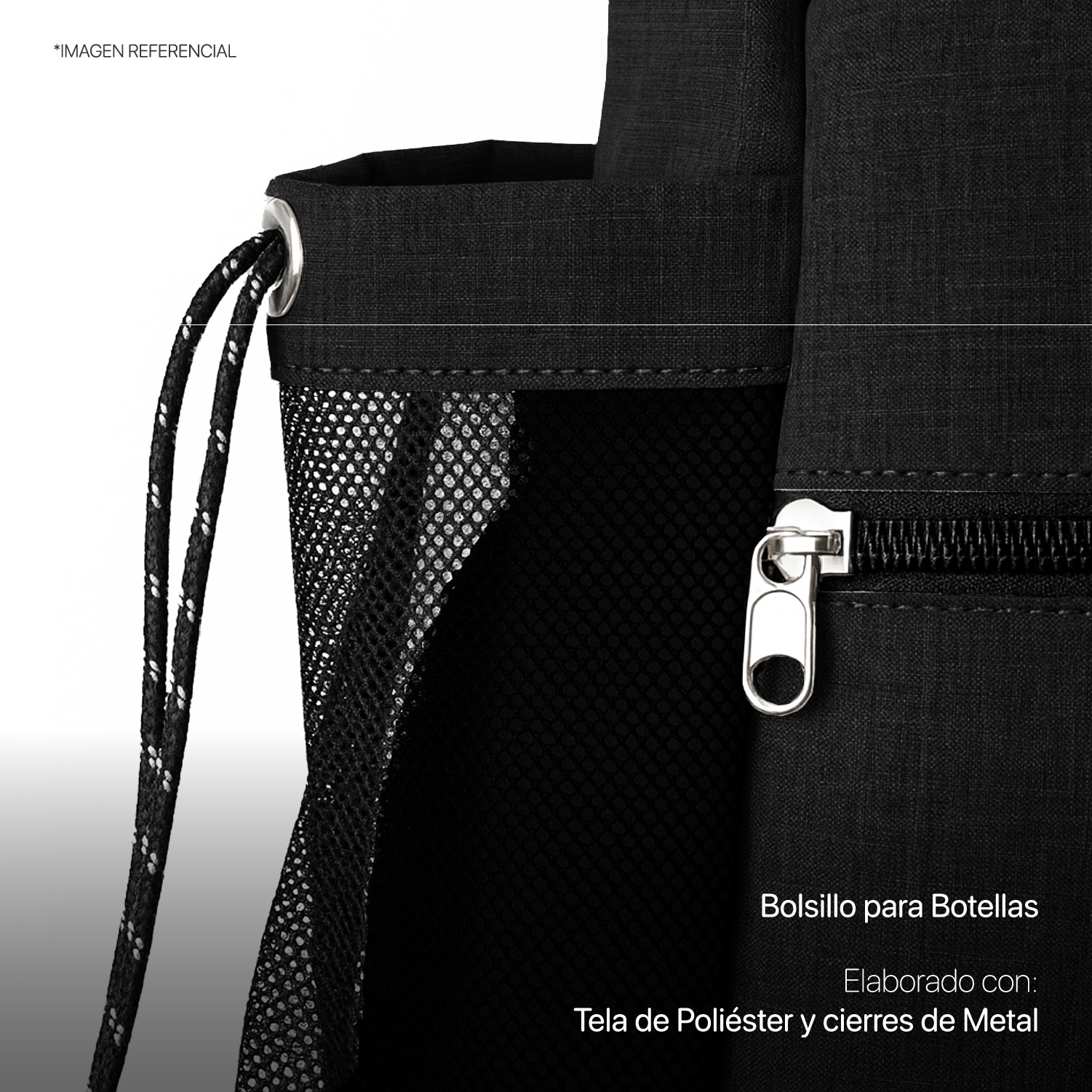 MOCHILA K-FIT R6322 NEGRO BOLSO DE PADEL KANU - 5