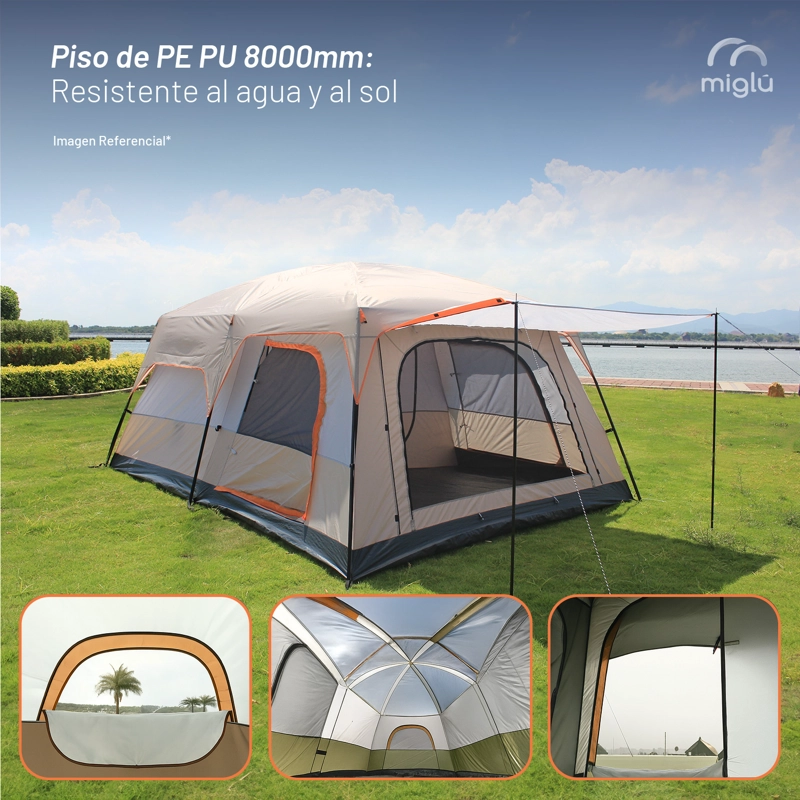 Carpa Camping Impermeable 6-8 Personas Miglú - 4