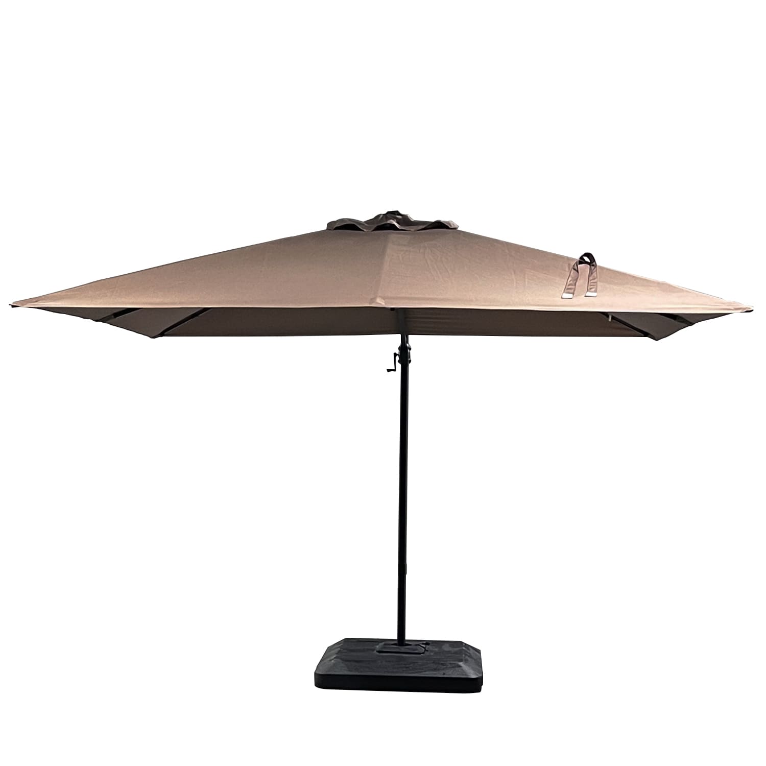 Quitasol Lateral con giro de 360° Color Khaki impermeable Vincenzi - 7