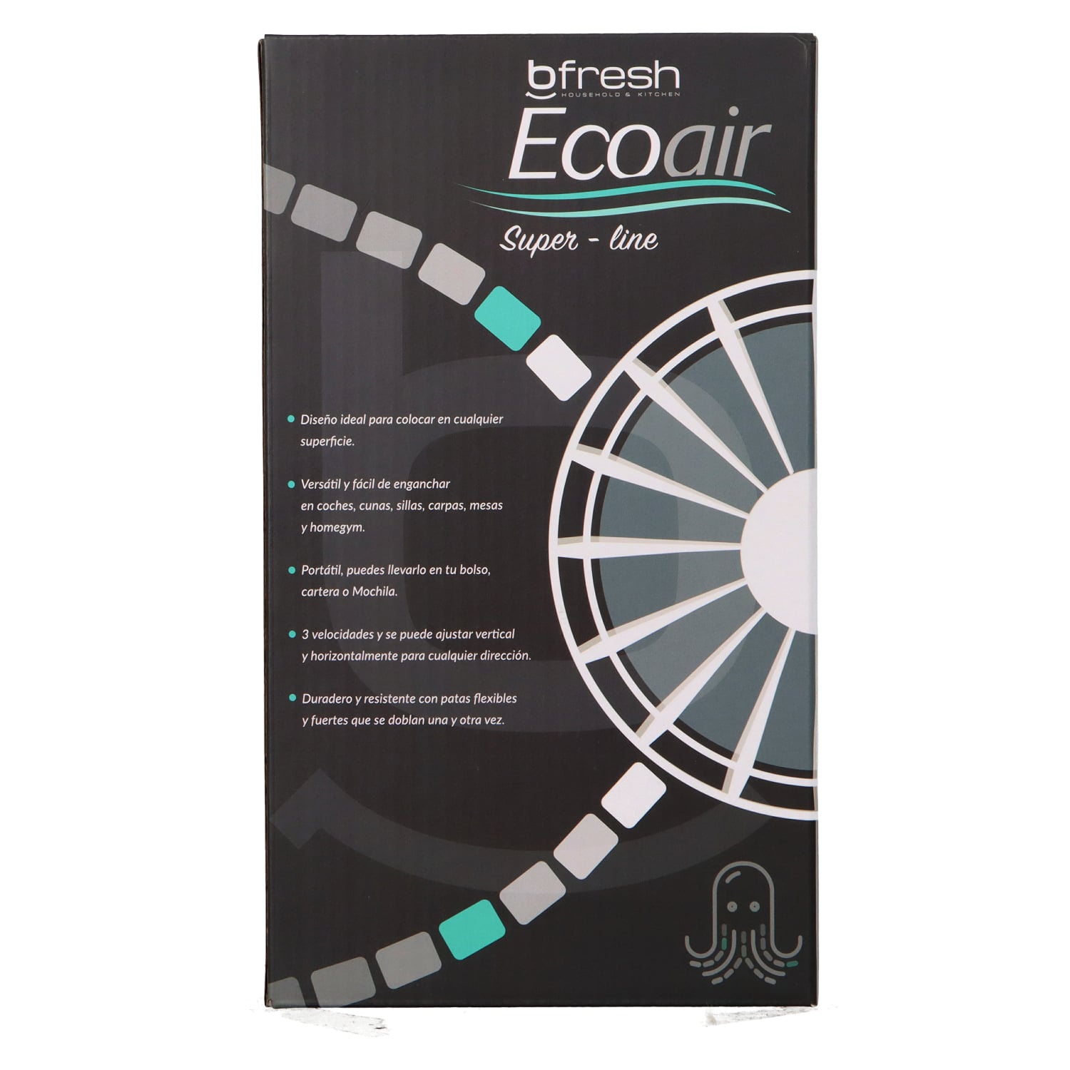 VENTILADOR PORTÁTIL USB CON BASE TRIPODE - 5
