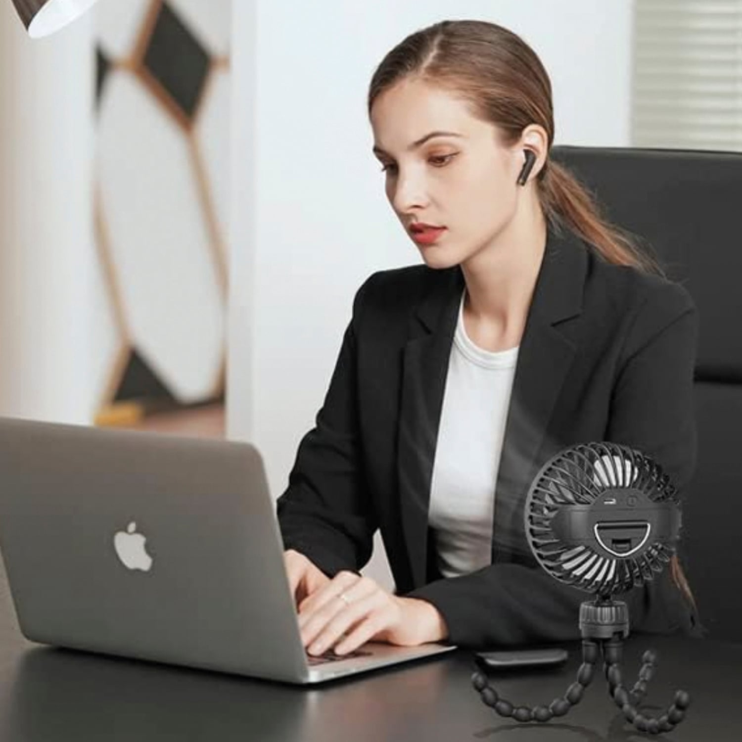 VENTILADOR PORTÁTIL USB CON BASE TRIPODE - 7