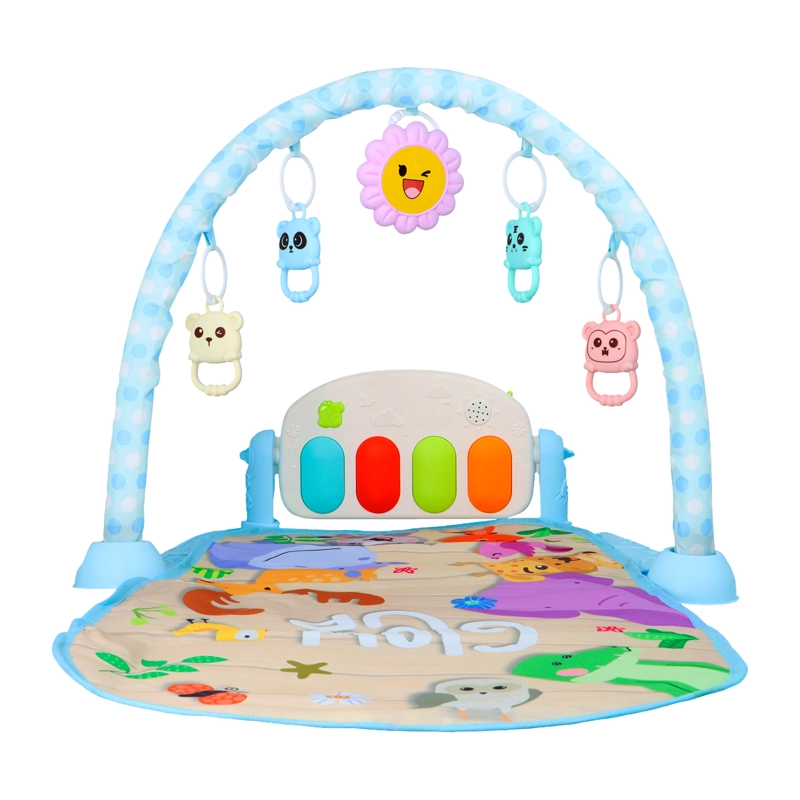 GIMNASIO PARA BEBES GLOWUP R6565 CELESTE CON PIANO - 1