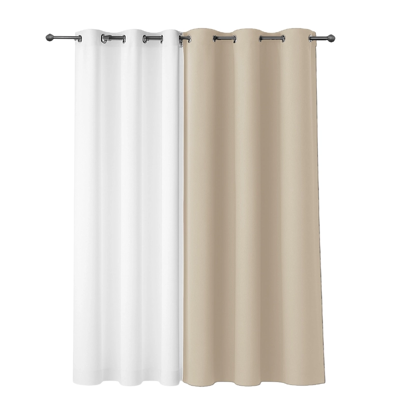 CORTINA DE TELA BLACKOUT BEIGE + VELO VINCENZI 140X220 CM VINCENZI - 1