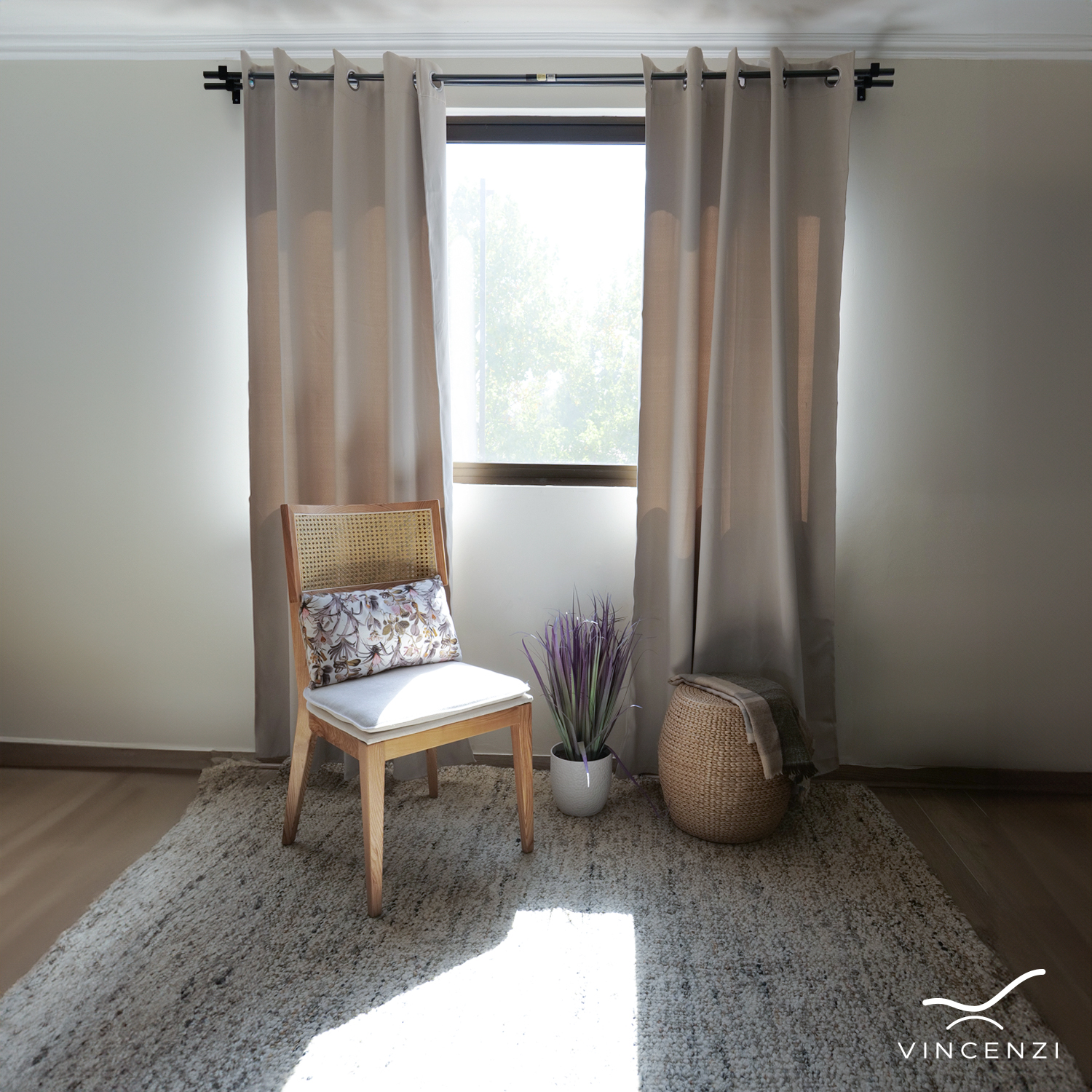 CORTINA DE TELA BLACKOUT BLANCA VINCENZI 140X220 - 7