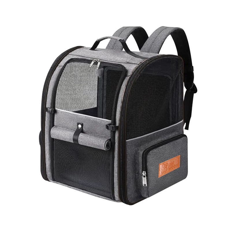 MOCHILA TRANSPORTADORA MASCOTAS PLEGABLE LUCY 42X64X32 PETWOOW - 3