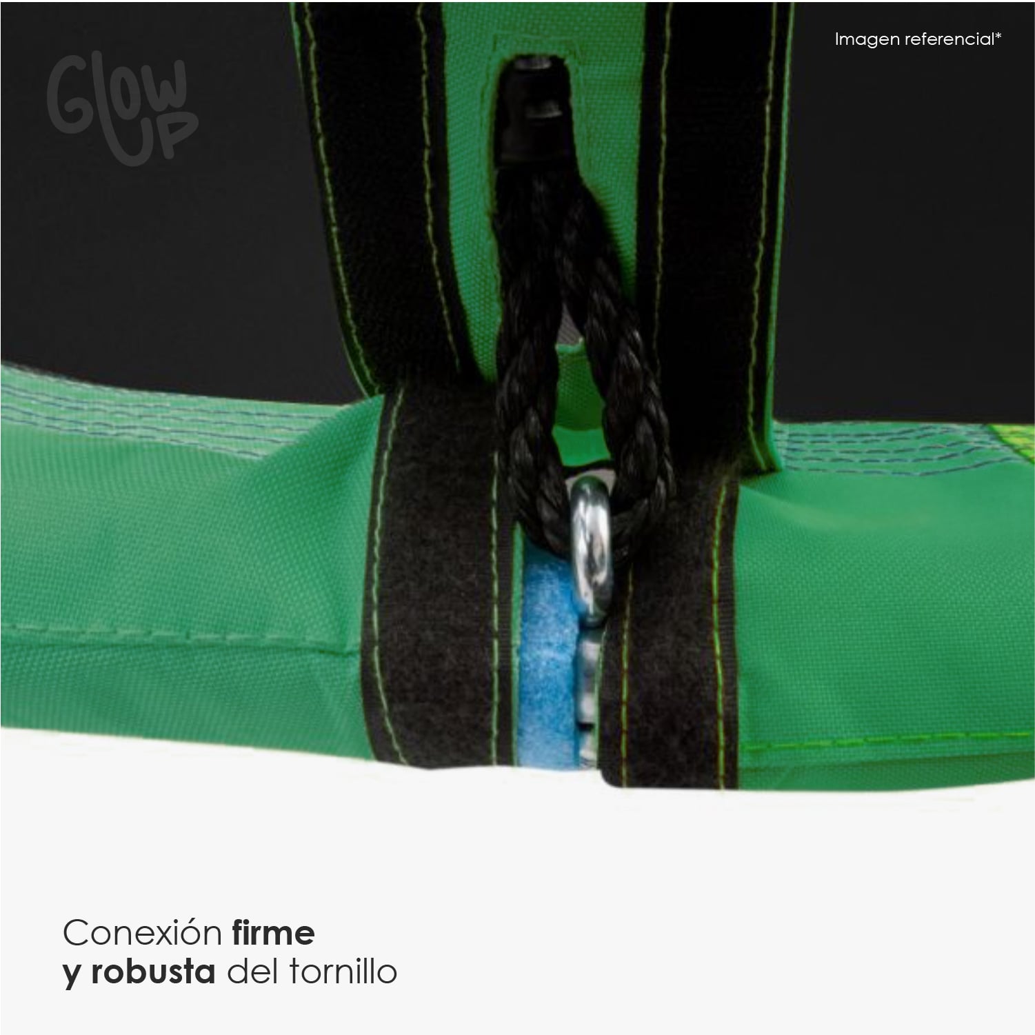 Pack Columpio Hamaca Redonda + Escalador GlowUp Multicolor - 3