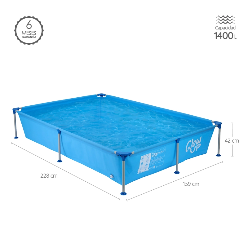 PISCINA ESTRUCTURAL GLOWUP 228X159X42 CM 1287 L - 3