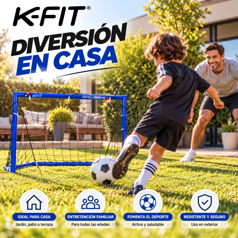 ARCO DE FUTBOL K-FIT ACERO GALVANIZADO S 95X70X45 - 5