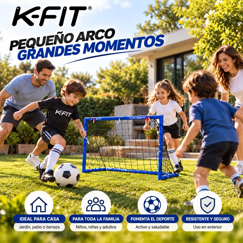ARCO DE FUTBOL K-FIT ACERO GALVANIZADO S 95X70X45 - 7