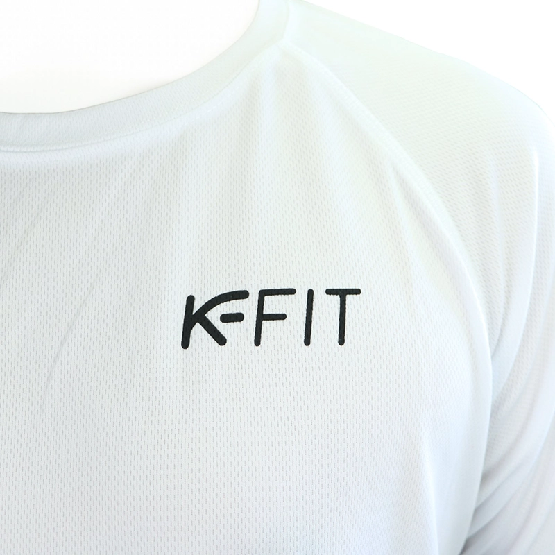 POLERA PADEL UNISEX K-FIT R6593 BLANCA TALLA M - 5