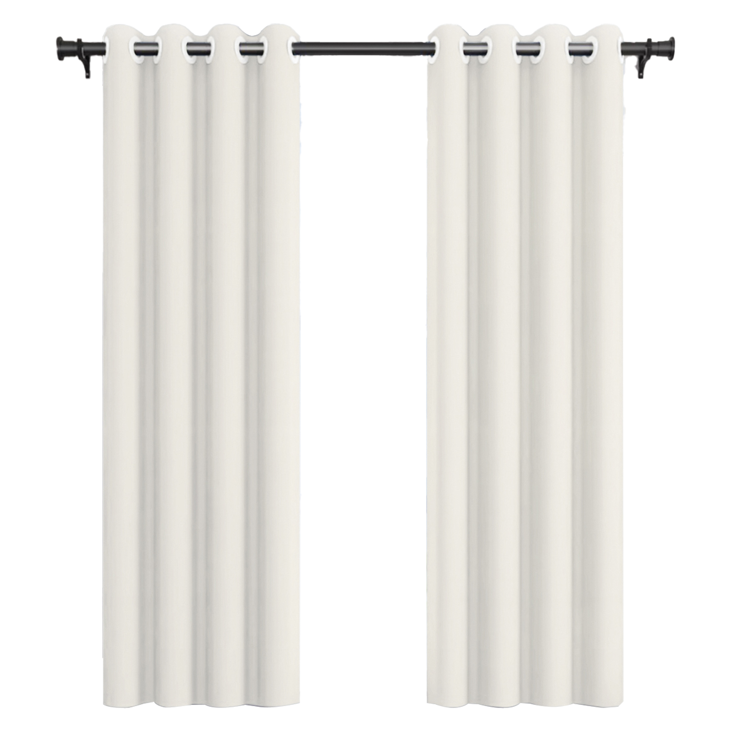 PACK CORTINA DE TELA BLACKOUT VINCENZI 140X220 BLANCA - 1