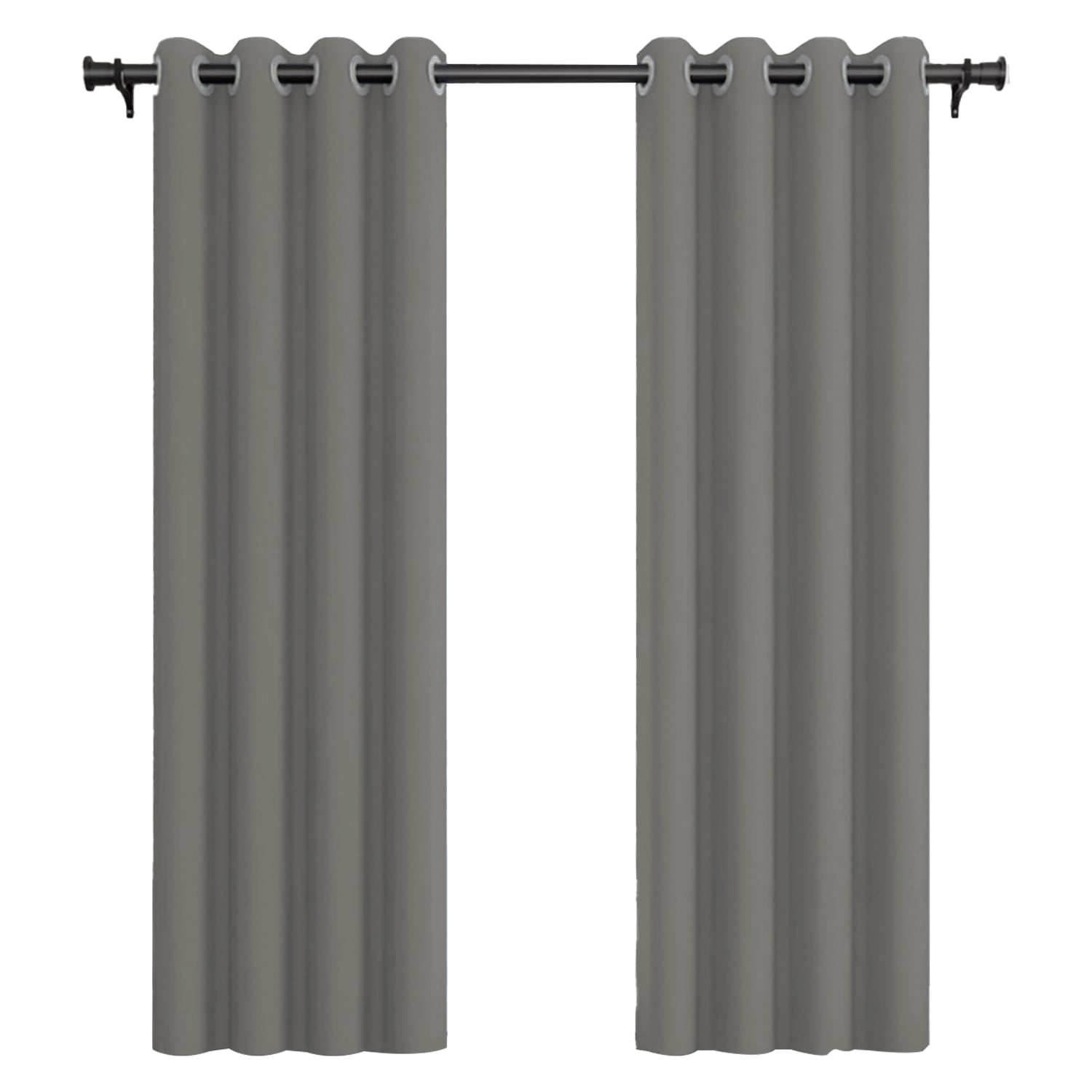 PACK CORTINA DE TELA BLACKOUT VINCENZI 140X220 GRIS - 1
