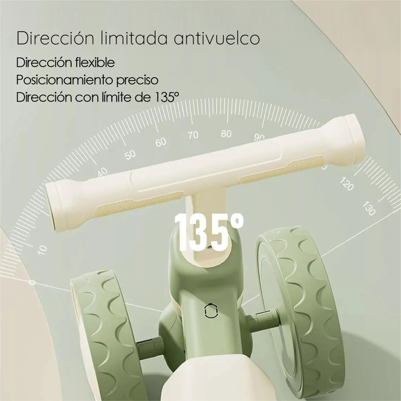 TRICICLO GLOWUP INFANTIL FIORI NIÑO NIÑA PASEO VERDE - 4