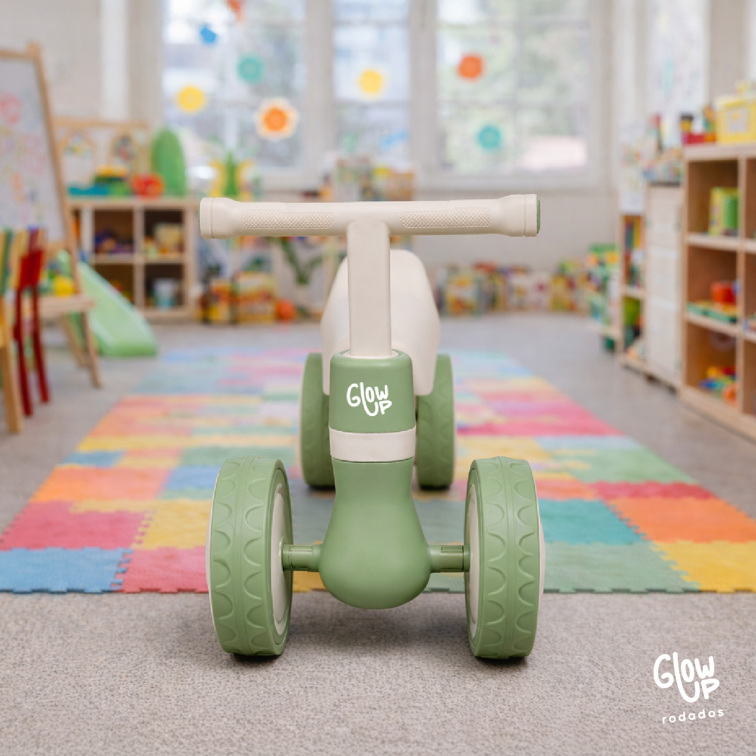 TRICICLO GLOWUP INFANTIL FIORI NIÑO NIÑA PASEO VERDE - 5