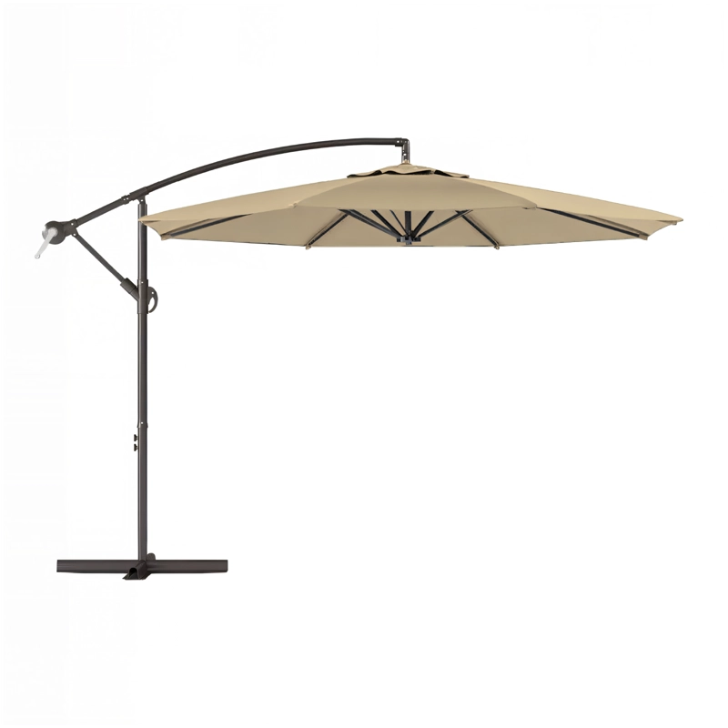 Quitasol Lateral 3x3mt Sombrilla Terraza Sol Lluvia Beige Vincenzi - 1