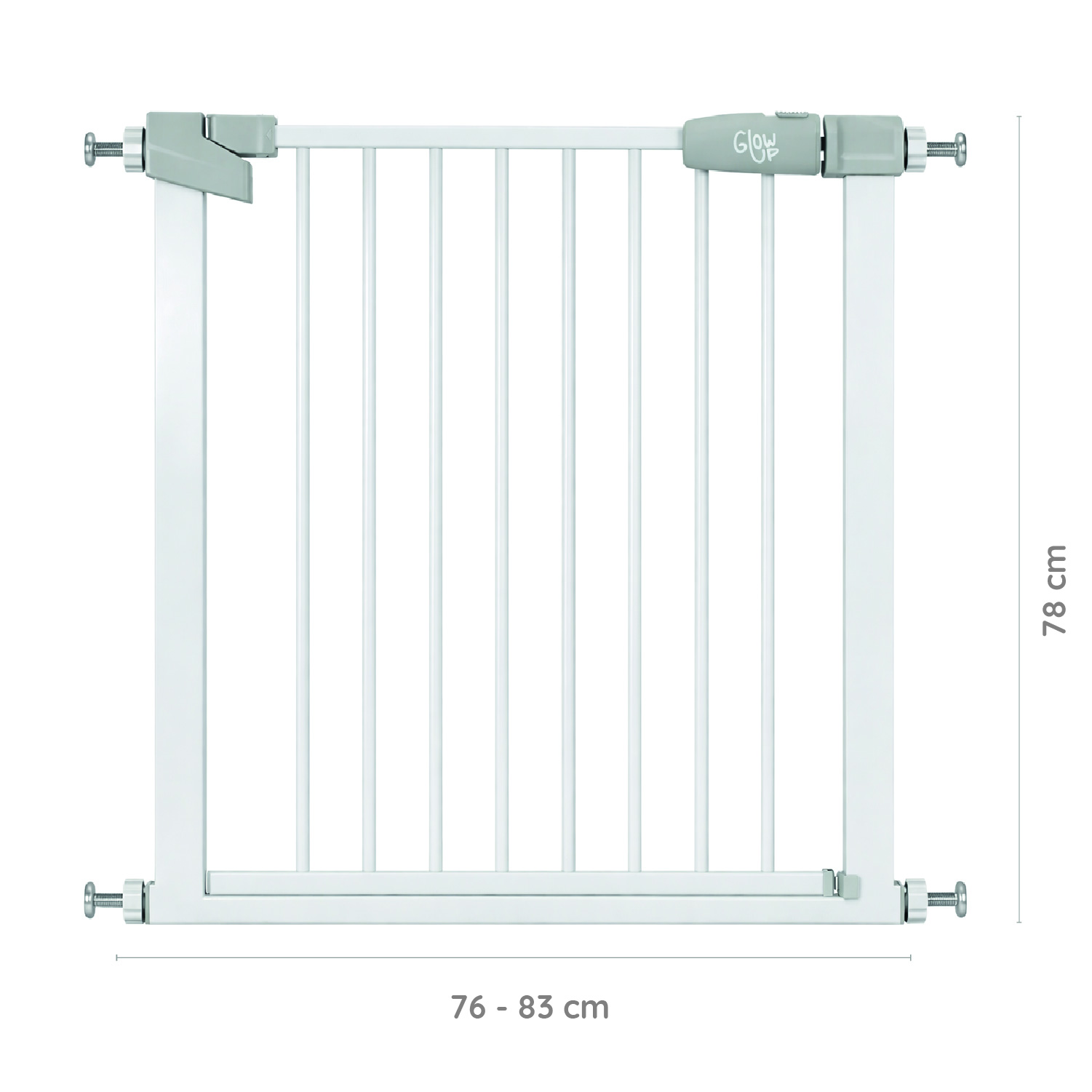 REJA SEGURIDAD GLOWUP R6747 BLANCO ESCALERA PUERTA BEBÉS Y MASCOTAS - 2