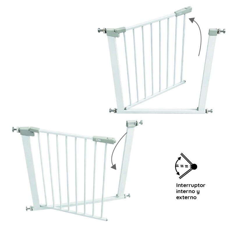 REJA SEGURIDAD GLOWUP R6747 BLANCO ESCALERA PUERTA BEBÉS Y MASCOTAS - 3