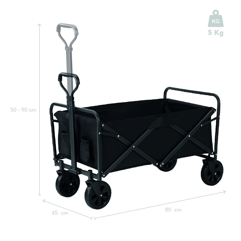 CARRITO PLEGABLE MIGLU HIERRO CAMPING PLAYA NIÑOS CARRO YEGUA 100KG - 4