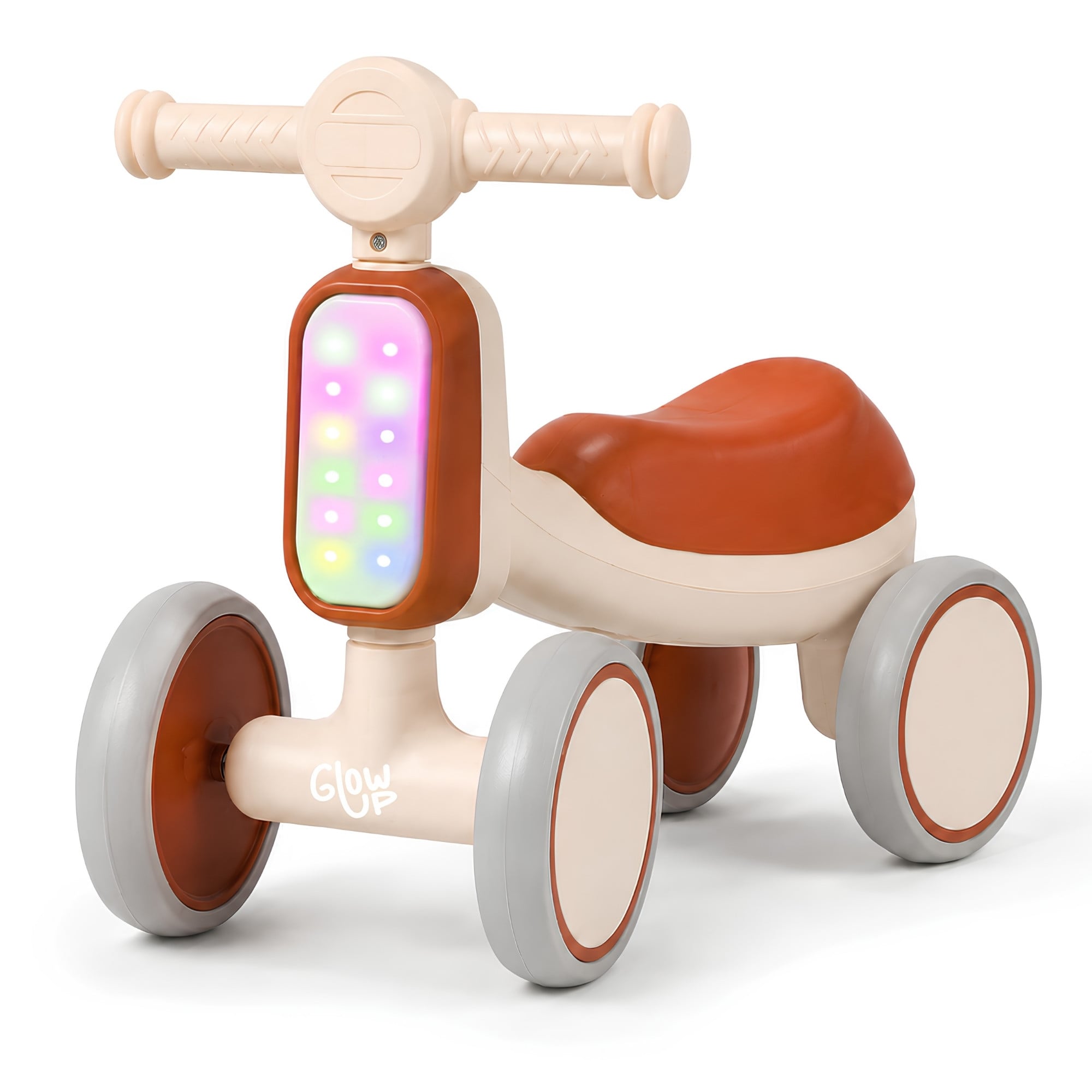TRICICLO GLOWUP R6698 INFANTIL BAMBI LUCES Y SONIDOS CAFÉ - 2