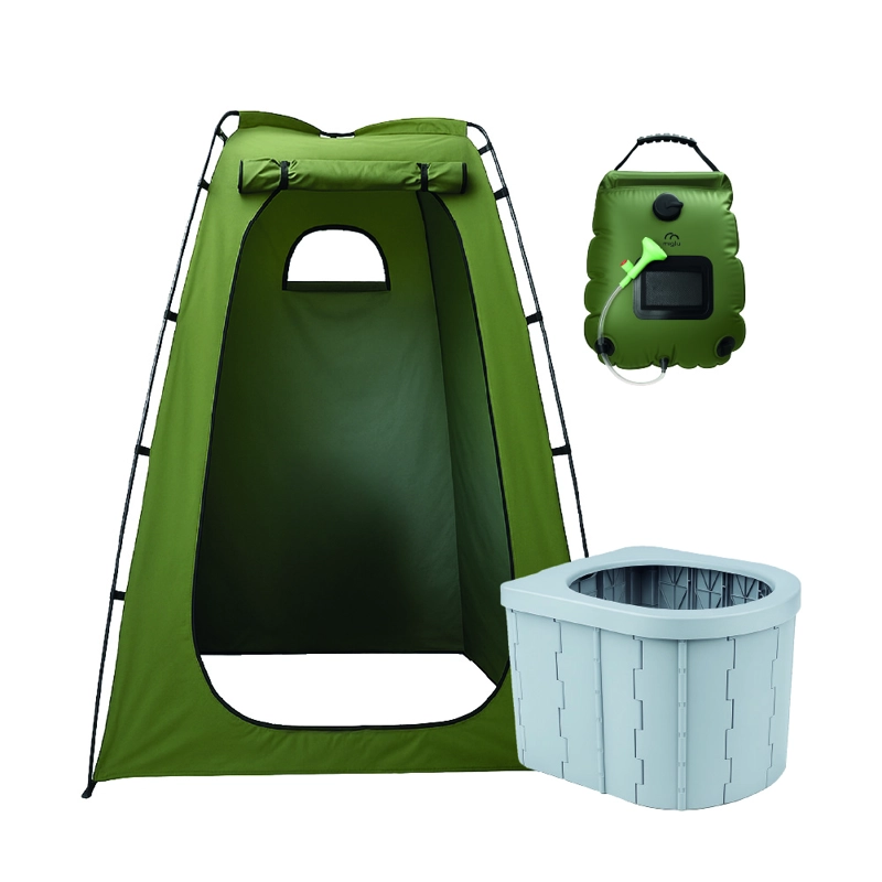 Carpa Probador y Baño Químico Portátil con Ducha Solar para Camping - 1