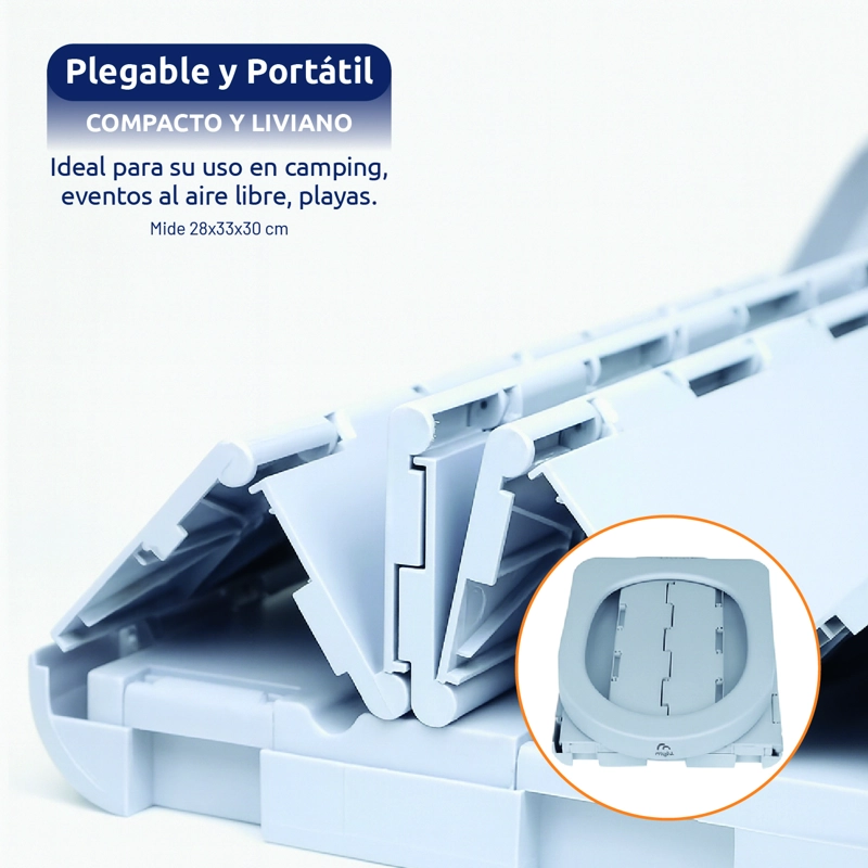Carpa Probador y Baño Químico Portátil con Ducha Solar para Camping - 4