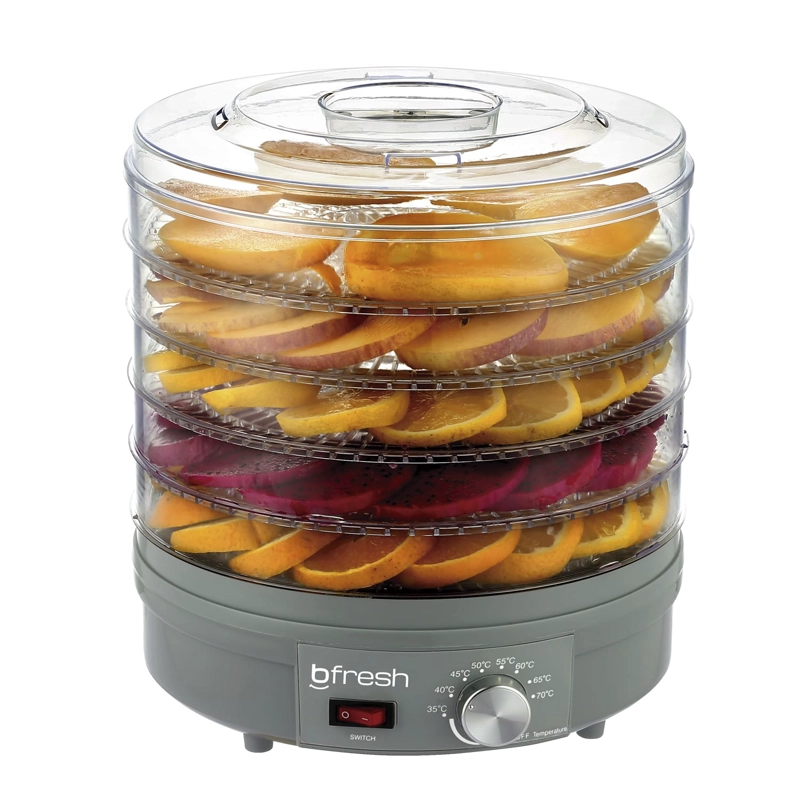 DESHIDRATADOR ALIMENTOS FRUTAS BFRESH R6728 250 W DRY FIT GRIS - 1