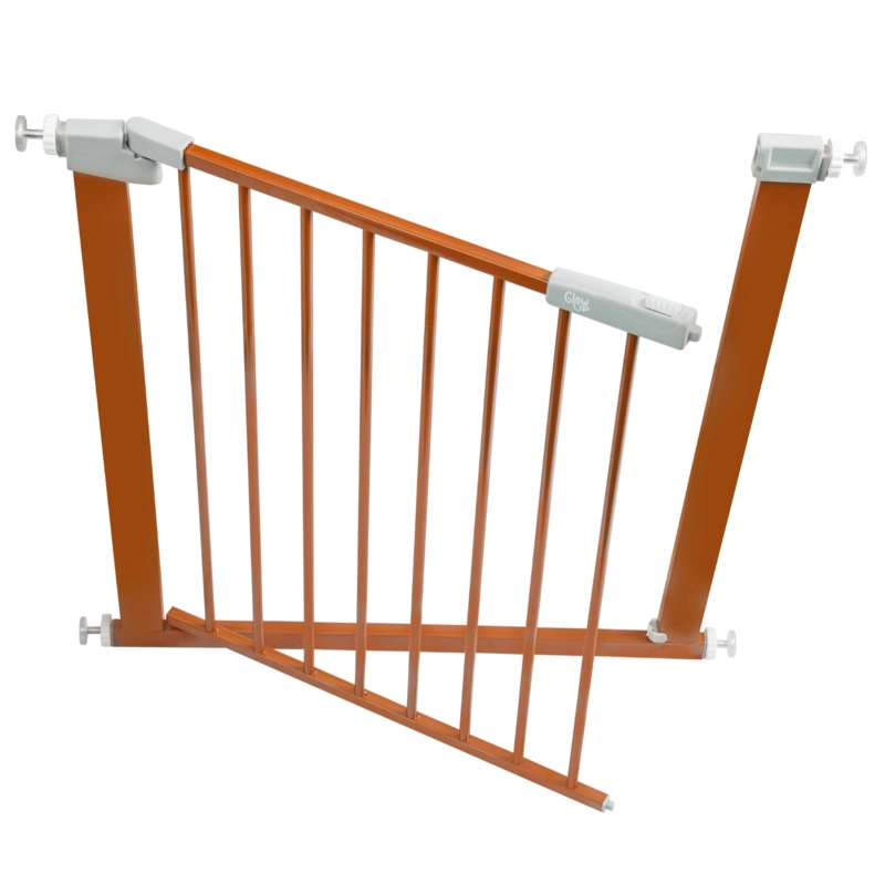 REJA SEGURIDAD GLOWUP R6754 ACERO CAFE ESCALERA PUERTA BEBÉS Y MASCOTAS - 4