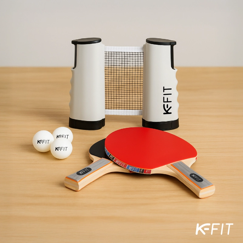 SET PING PONG TENIS MESA 2 PALETA + 3 PELOTAS + MALLA RETRÁCTIL - 9