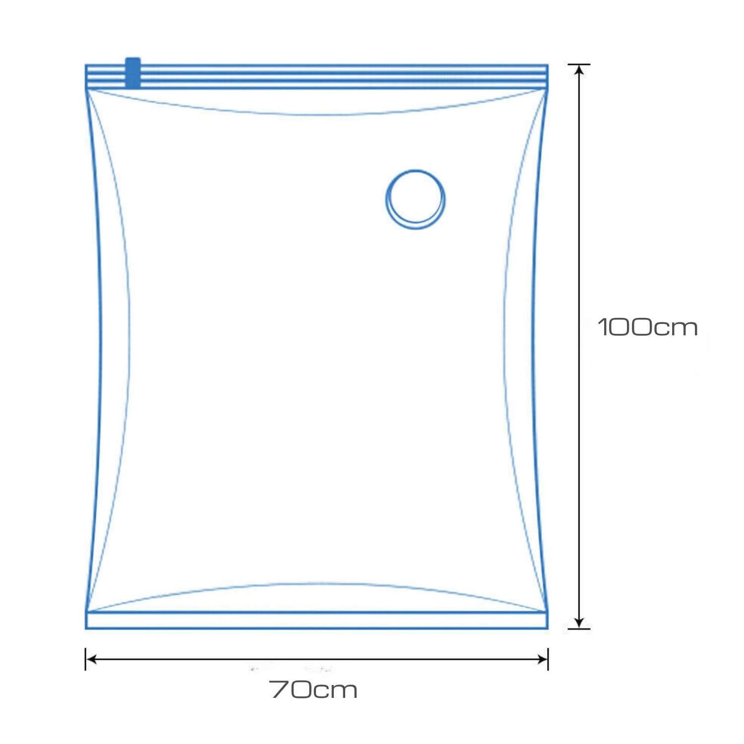 10 BOLSAS VACÍO ROPA SPACE BAGS GRANDE 100X70CM - 2