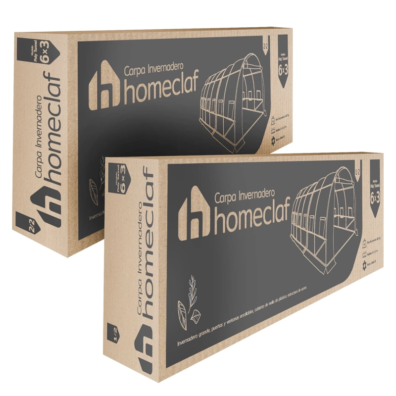 INVERNADERO HOMECLAF ARMABLE TÚNEL 18MT2 6X3X2MTS - 2