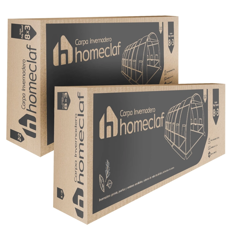 INVERNADERO HOMECLAF ARMABLE TÚNEL 24MT2 8X3X2MTS - 2