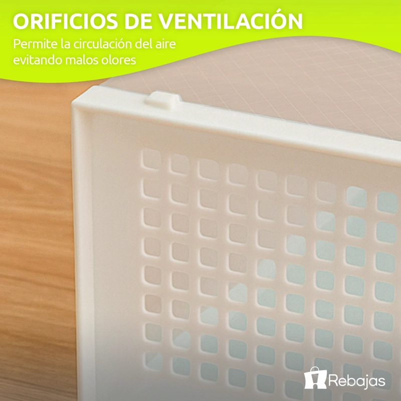 CAJA ORGANIZADORA DE ZAPATOS APILABLES SET 4 UNIDADES - 6