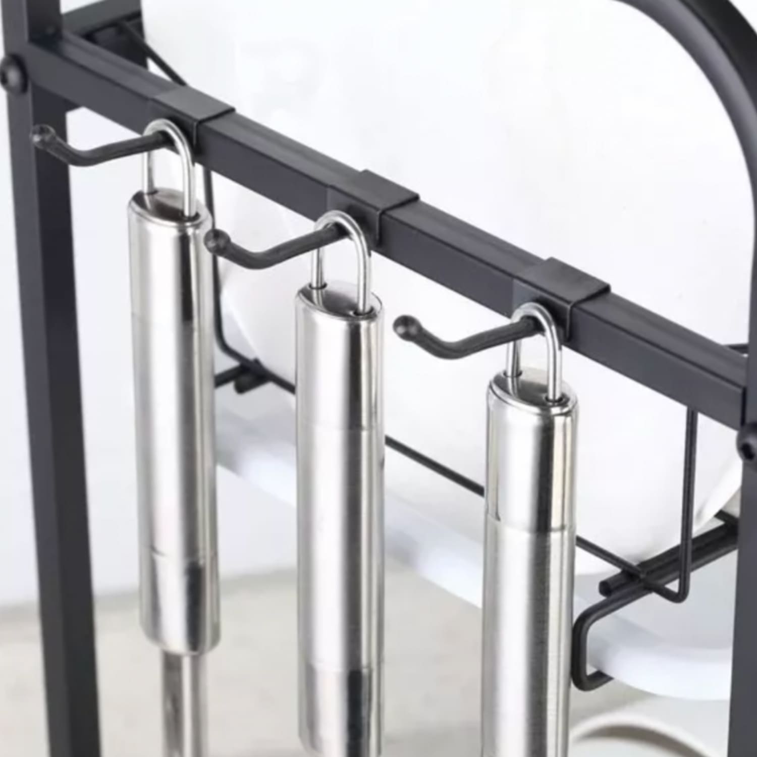 ESCURRIDOR PLATOS SECADOR LOZA INOXIDABLE 3 NIVELES - 6