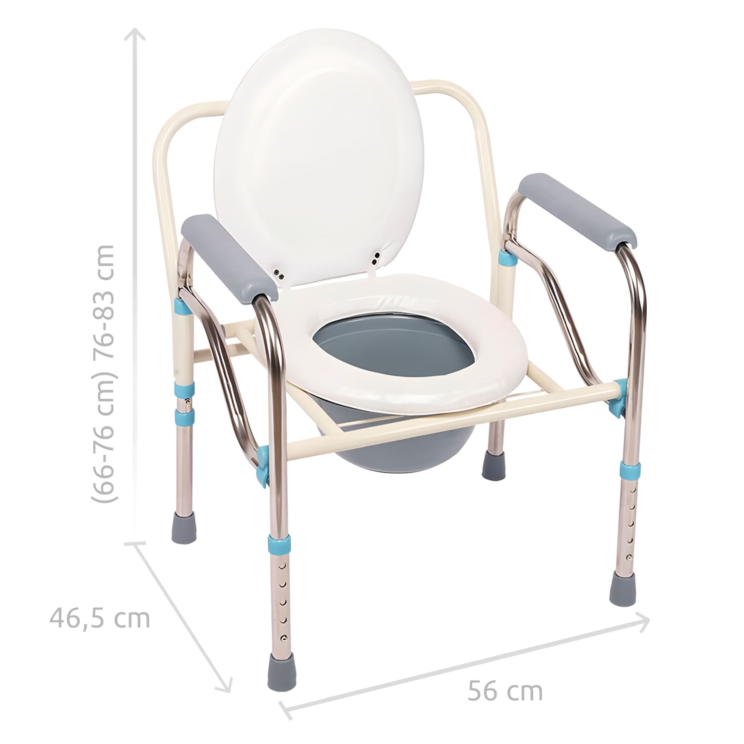 BAÑO INODORO WC PLEGABLE BARRA SILLA DUCHA DISCAPACITADO - 2