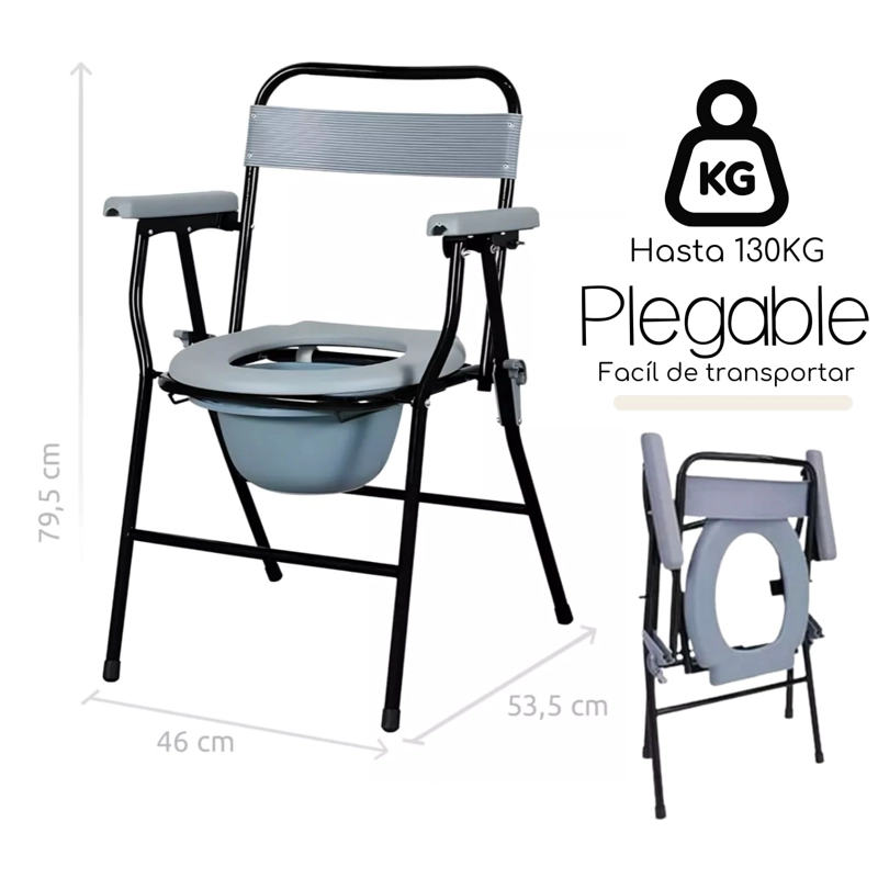 BAÑO PORTÁTIL ACQUI SILLA DUCHA PLEGABLE ADULTO - 2