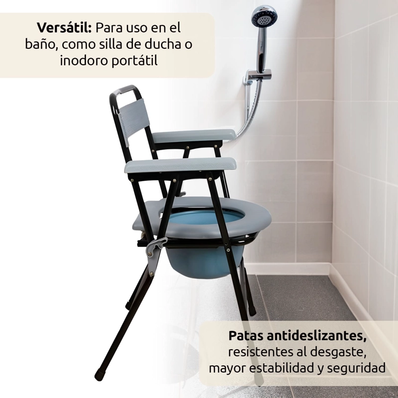 BAÑO PORTÁTIL ACQUI SILLA DUCHA PLEGABLE ADULTO - 8