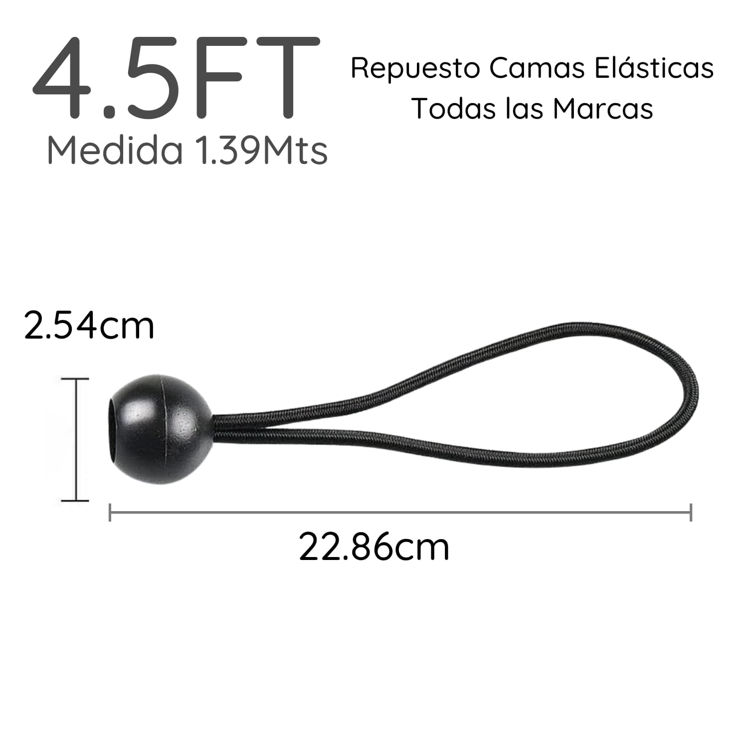 30 RESORTESCAMA ELÁSTICA GLOWUP 4.5 FT 1.4MTS - 2