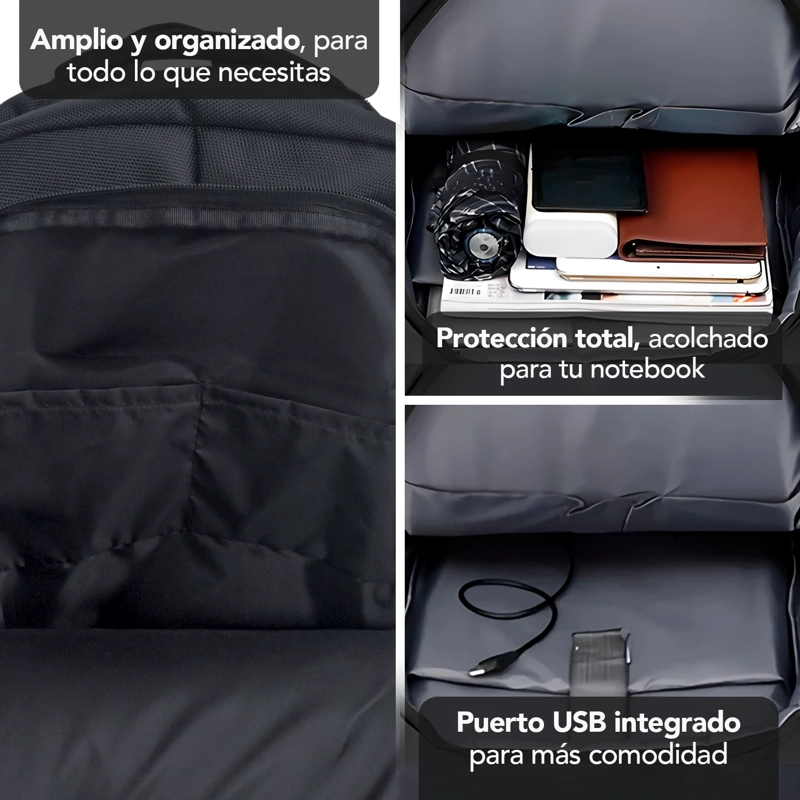 MOCHILA URBAN SHIELD PRO HOMBRE MUJER VIAJE TRABAJO MIGLÚ - 3