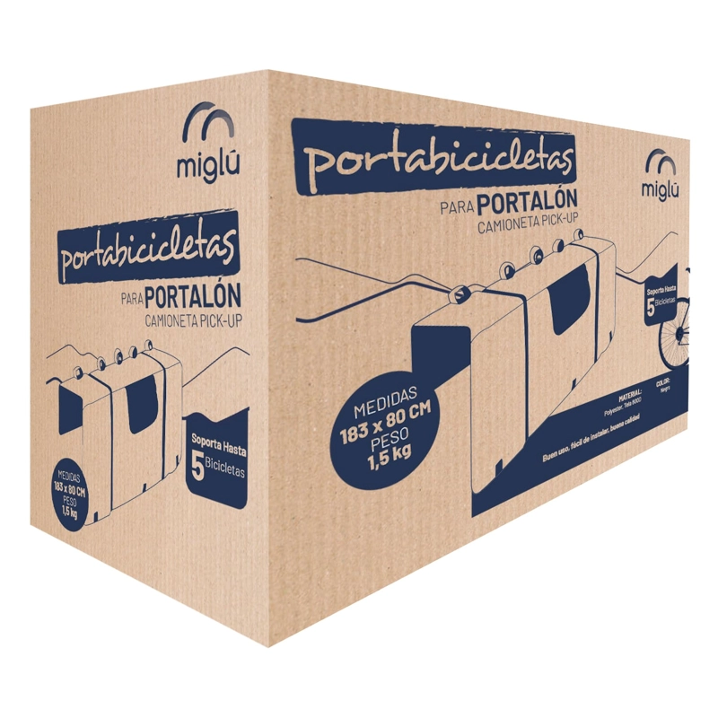 PORTA BICICLETAS CAMIONETAS PICKUP PORTALÓN 5BIKE MIGLÚ - 9