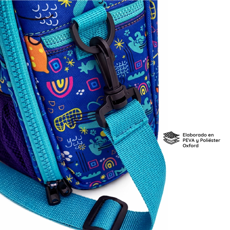 LONCHERA TÉRMICA NIÑO NIÑA BOLSO LUNCH + MORRAL GLOWUP - 5