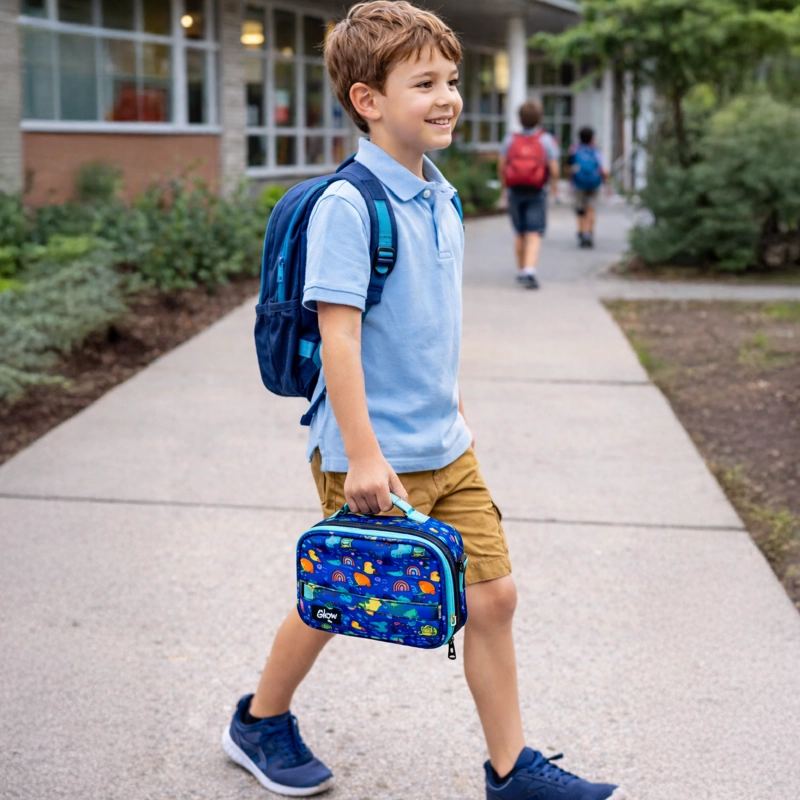 LONCHERA TÉRMICA NIÑO NIÑA BOLSO LUNCH + MORRAL GLOWUP - 7