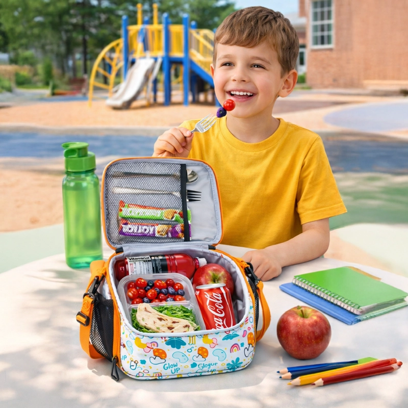 LONCHERA TÉRMICA NIÑO NIÑA BOLSO ALMUERZO + MORRAL GLOWUP - 7